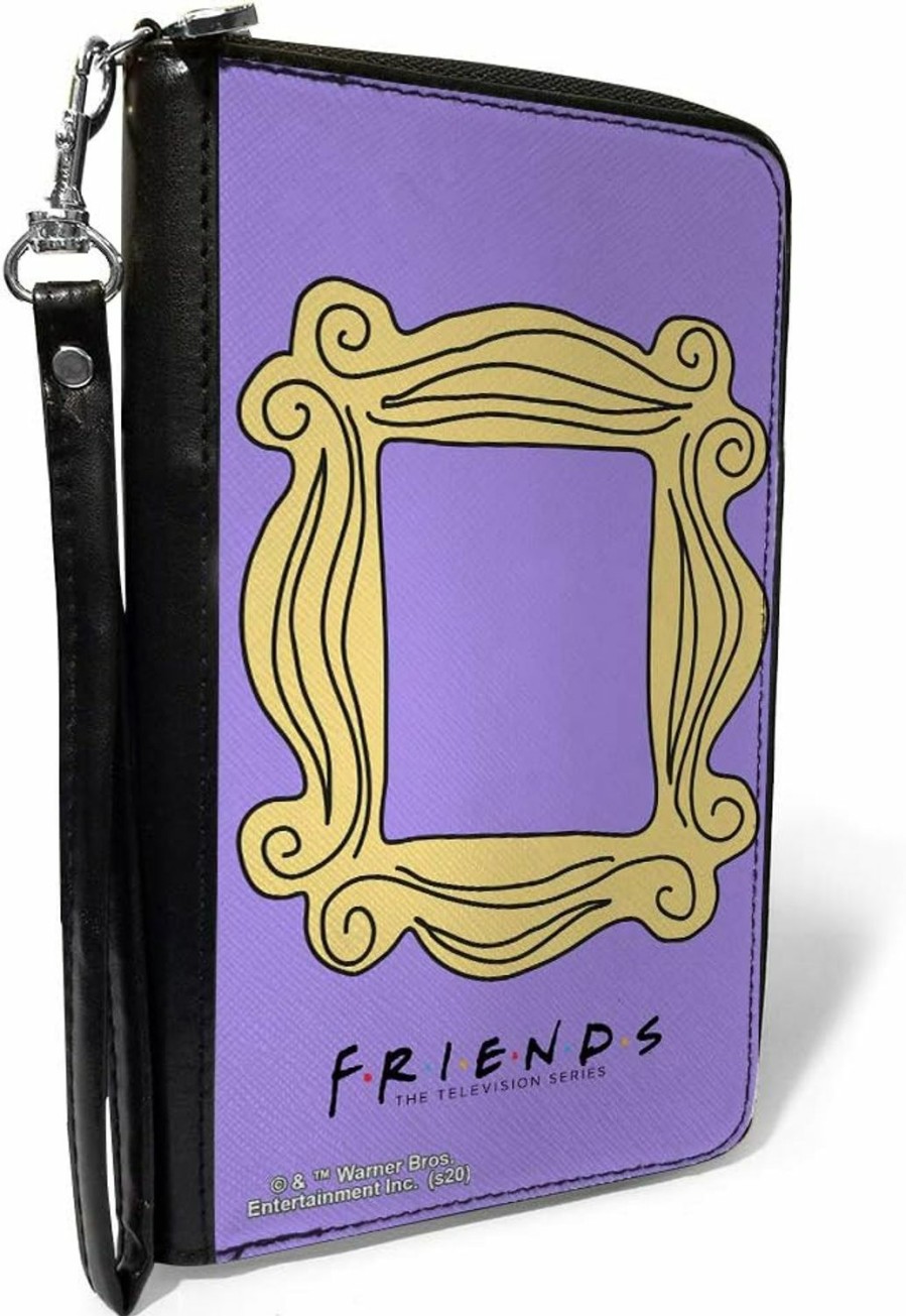 Buckle-Down Wallets | Buckle-Down Women'S Pu Zip Around Wallet Rectangle-Friends, 7.5\"X4.5\"