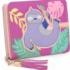 UTO Wallets | Uto Wallet For Girls Cute Sloth Leather Vegan Small Women Tassel Pendant Card Holder Kawaii Coin Purse