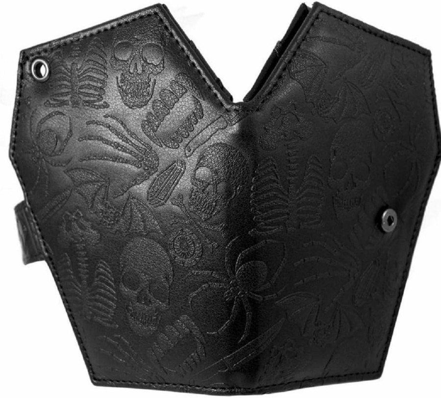 kreepsville 666 Wallets | Kreepsville 666 Gothic Embossed Skull Coffin Wallet